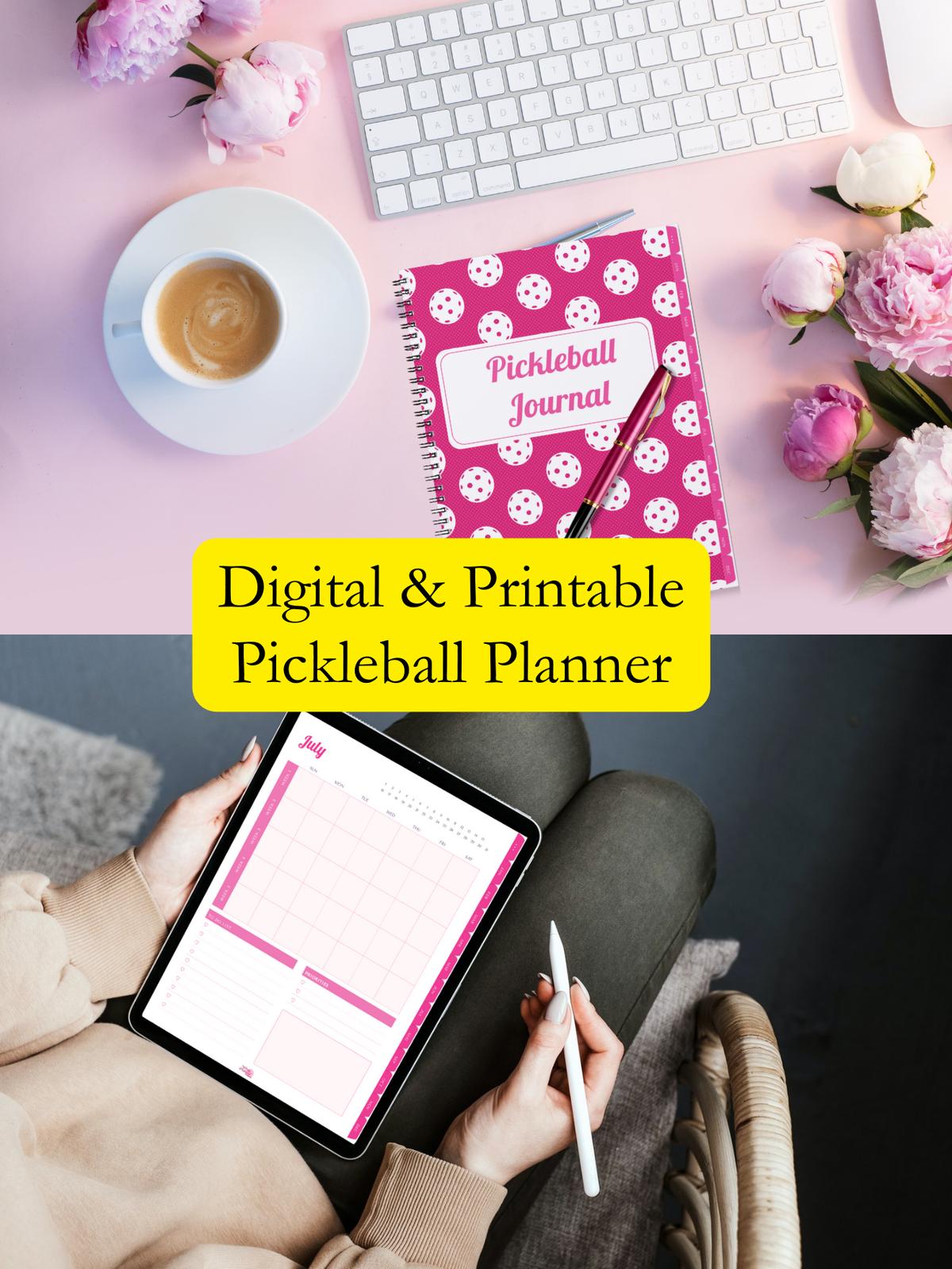 Pickleball Digital Planner The Pretty Pickleball Company Pickleball digital planner the pretty pickleball company