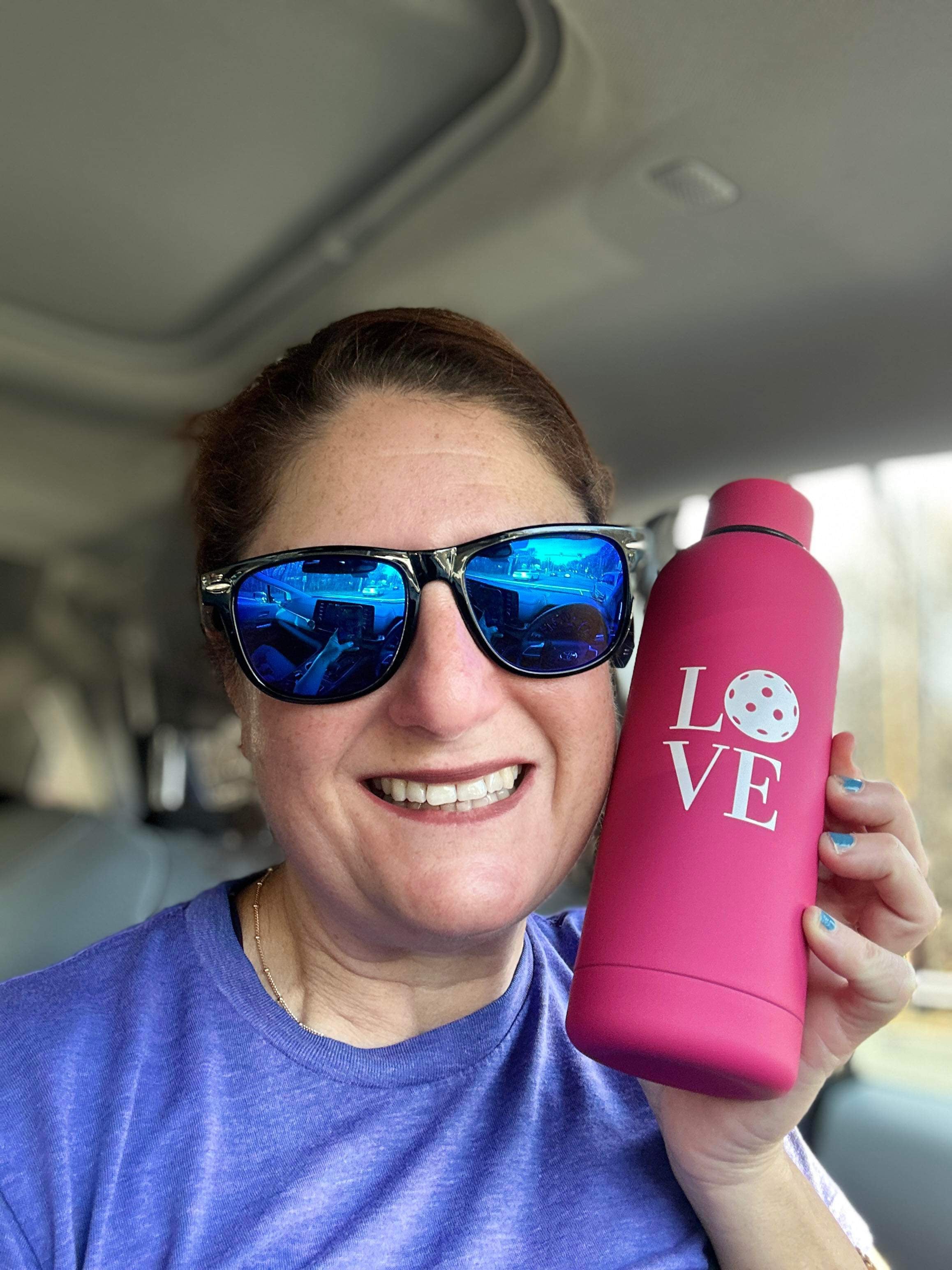 LOVE Picklleball Double Insulated Water Bottles