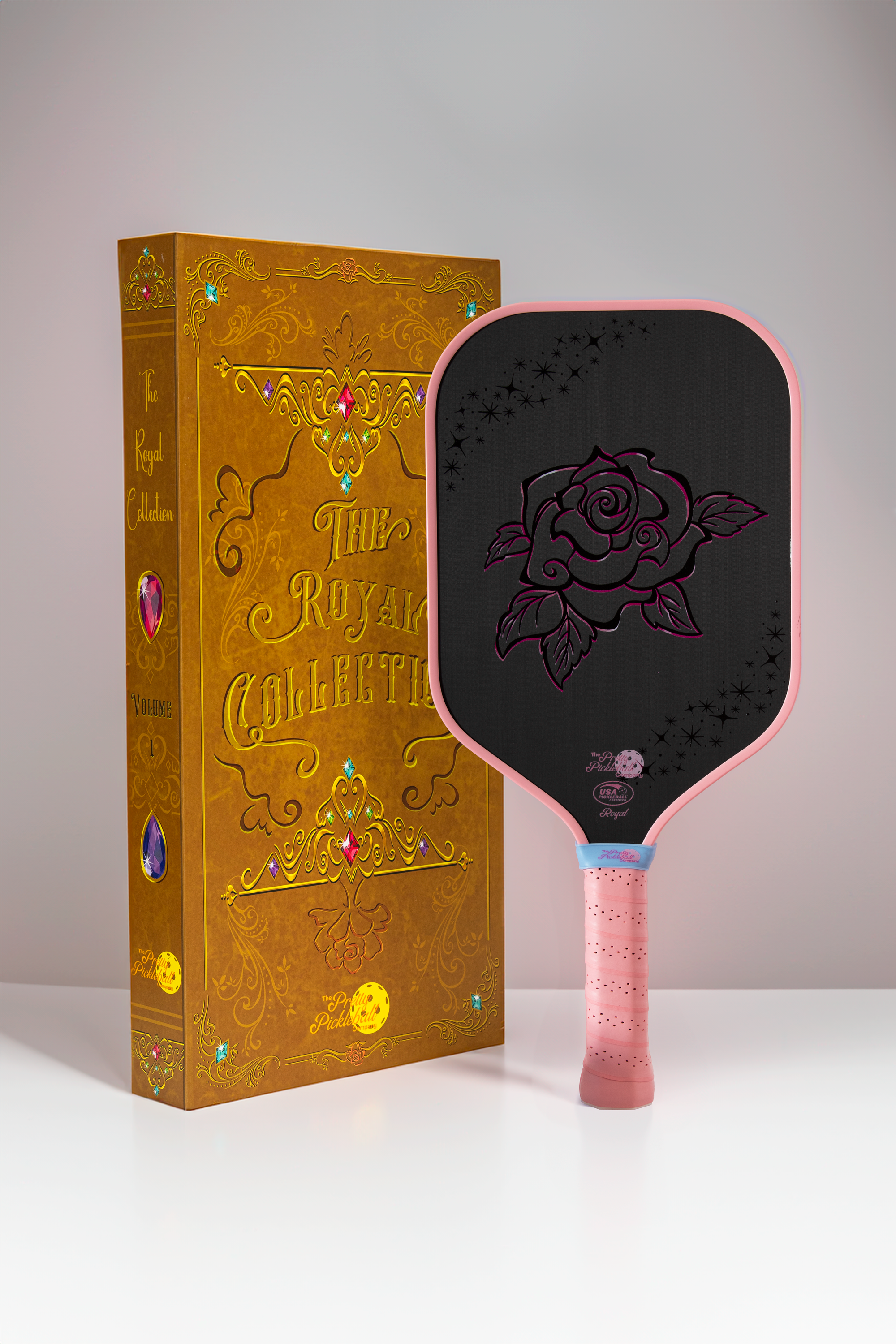Keramik-Sukkulententopf 'Queen Of The Pickleball Court' – Mit Bambus-Tablett, Rund, Witziges Geschenk